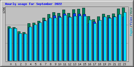 Hourly usage for September 2022